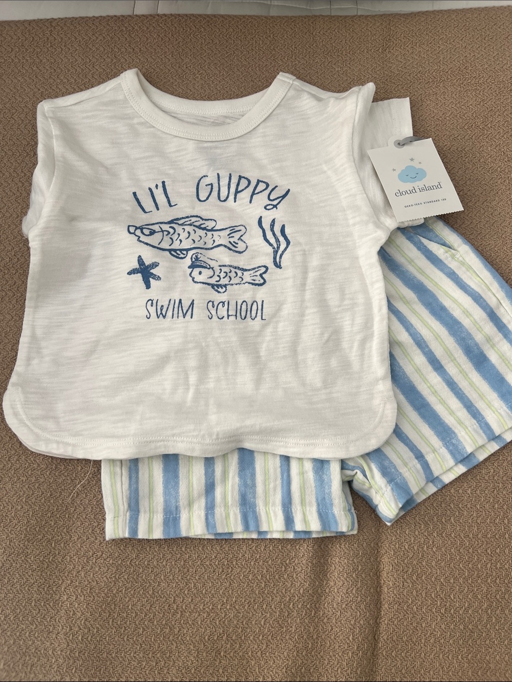 cloud island White Baby Set